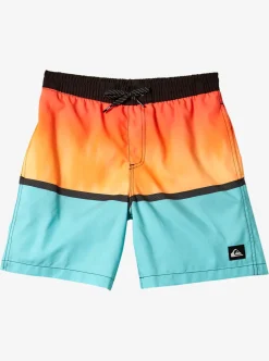 Sale Quiksilver Boy'S 8-16 Everyday Mix Vl 15Nb Elastic Waist Shorts Orange Pop