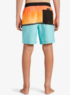 Sale Quiksilver Boy'S 8-16 Everyday Mix Vl 15Nb Elastic Waist Shorts Orange Pop