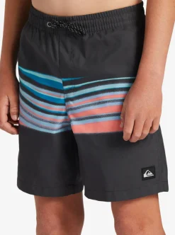 Hot Quiksilver Boy'S 8-16 Everyday Mix Vl 15Nb Elastic Waist Shorts Black Palm Spritz