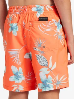 Cheap Quiksilver Boy'S 8-16 Everyday Mix Vl 15Nb Elastic Waist Shorts Fiery Coral