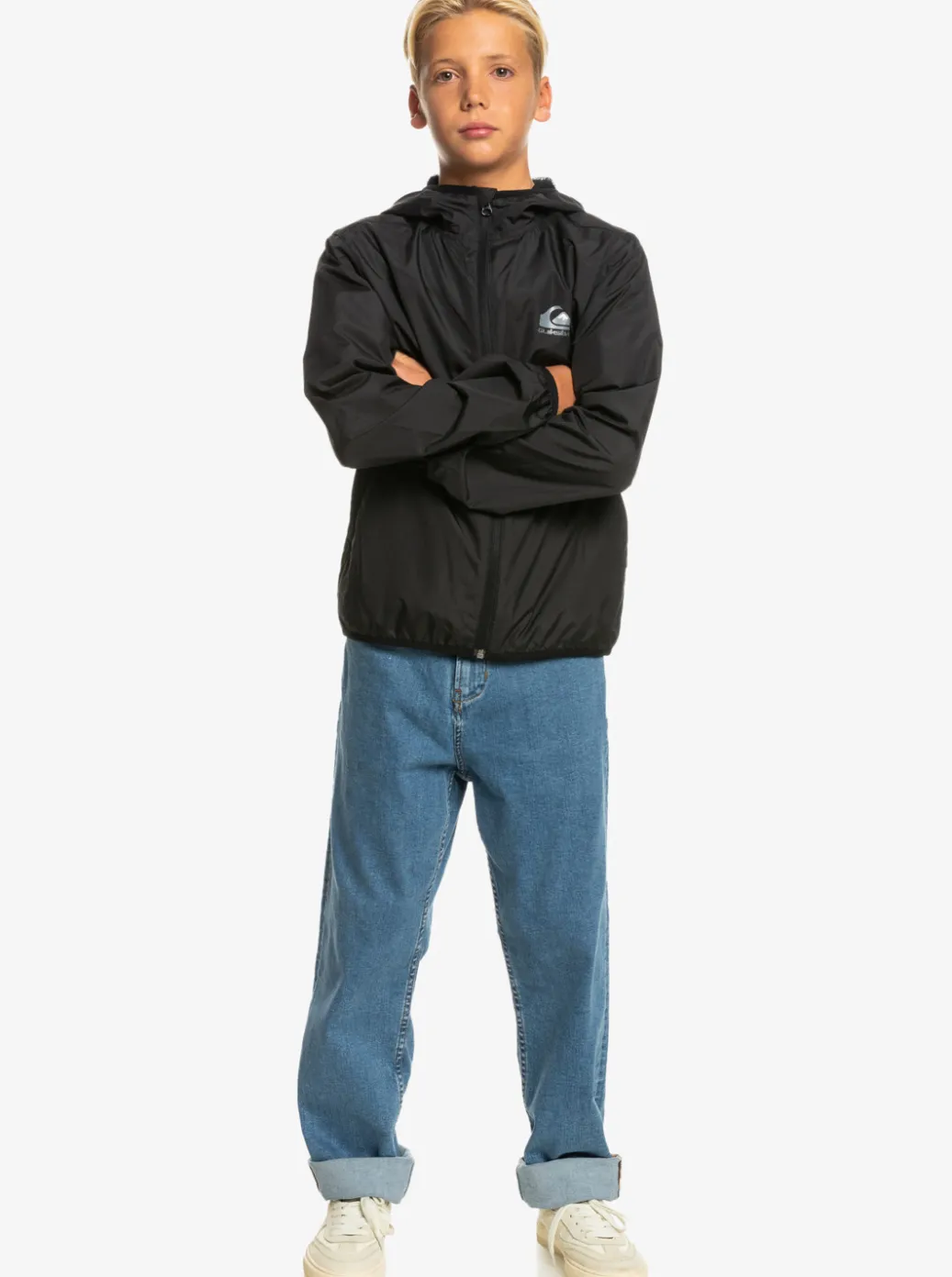 Hot Quiksilver Boy'S 8-16 Everyday Water Repellent Windbreaker Black