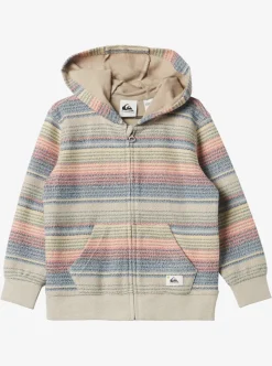Best Sale Quiksilver Boy'S 2-7 Great Otway Zip-Up Hoodie Plaza Taupe Great Otway