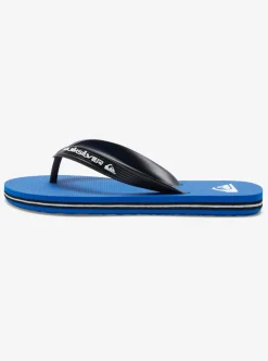 Outlet Quiksilver Boy'S 8-16 Molokai Core Flip-Flops Blue 1