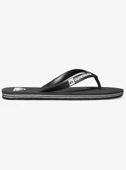 Cheap Quiksilver Boy'S 8-16 Molokai Flip-Flops Black/Black/White