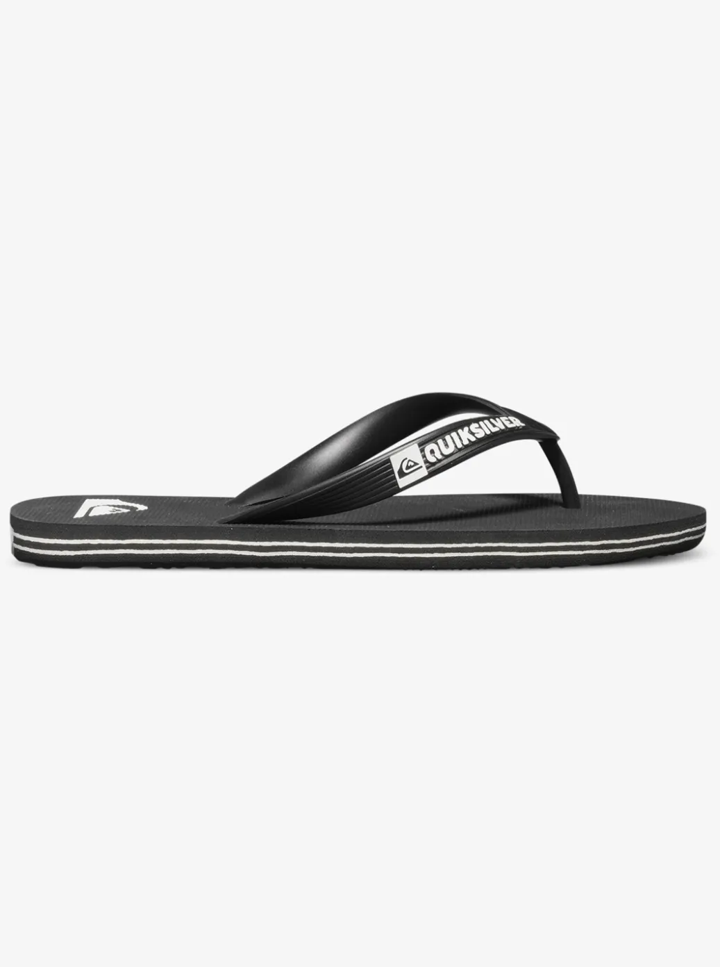 Cheap Quiksilver Boy'S 8-16 Molokai Flip-Flops Black/Black/White