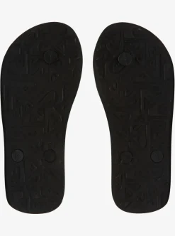 Outlet Quiksilver Boy'S 8-16 Molokai Flip-Flops Black/Orange/Green