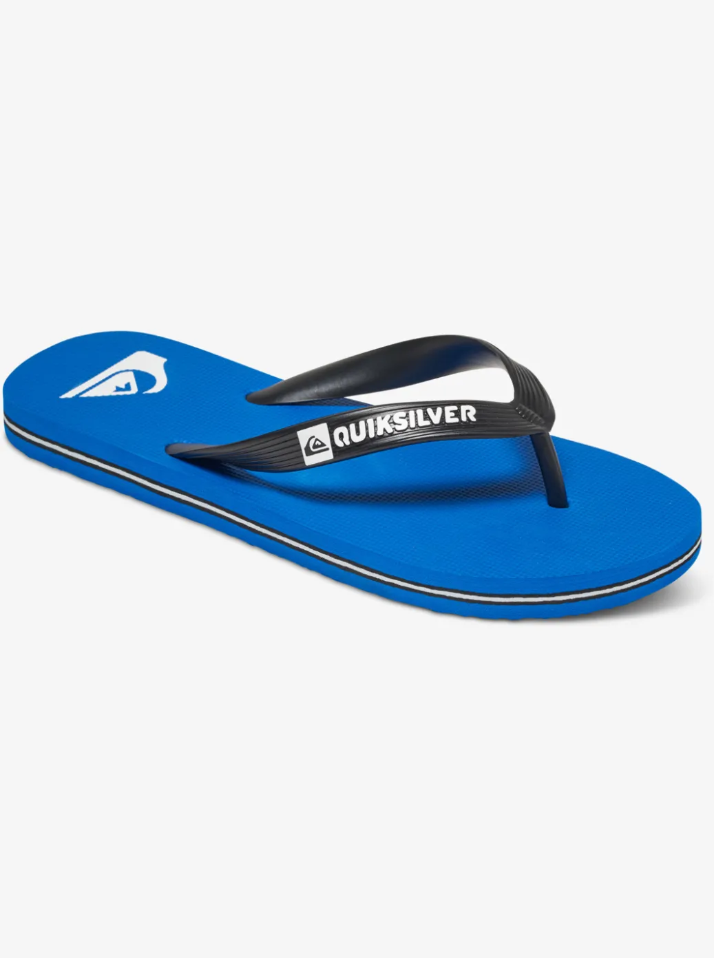 Online Quiksilver Boy'S 8-16 Molokai Flip-Flops Black/Blue/Black