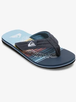 Clearance Quiksilver Boy'S 8-16 Molokai Layback Sandals Blue 4