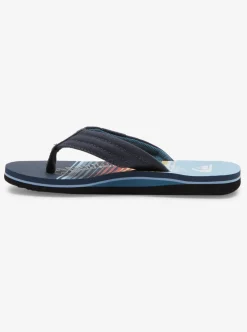 Clearance Quiksilver Boy'S 8-16 Molokai Layback Sandals Blue 4