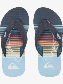 Clearance Quiksilver Boy'S 8-16 Molokai Layback Sandals Blue 4