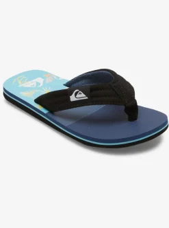 Cheap Quiksilver Boy'S 8-16 Molokai Layback Sandals Blue/Blue/Grey