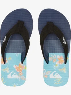 Cheap Quiksilver Boy'S 8-16 Molokai Layback Sandals Blue/Blue/Grey