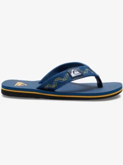 New Quiksilver Boy'S 8-16 Molokai Stitchy Sandals Blue 1