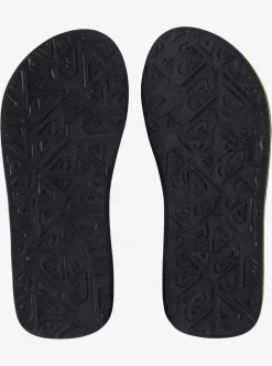 Discount Quiksilver Boy'S 8-16 Molokai Stitchy Sandals Black/Black/Green
