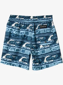 Best Sale Quiksilver Boy'S 2-7 Next Gen 12" Volleys Clear Sky