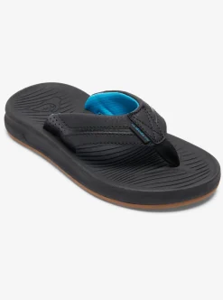 Store Quiksilver Boy'S 8-16 Oasis Sandals Black/Black/Brown
