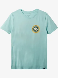 New Quiksilver Boy'S 8-16 Omni Circle T-Shirt Pastel Turquoise