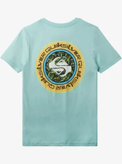 New Quiksilver Boy'S 8-16 Omni Circle T-Shirt Pastel Turquoise