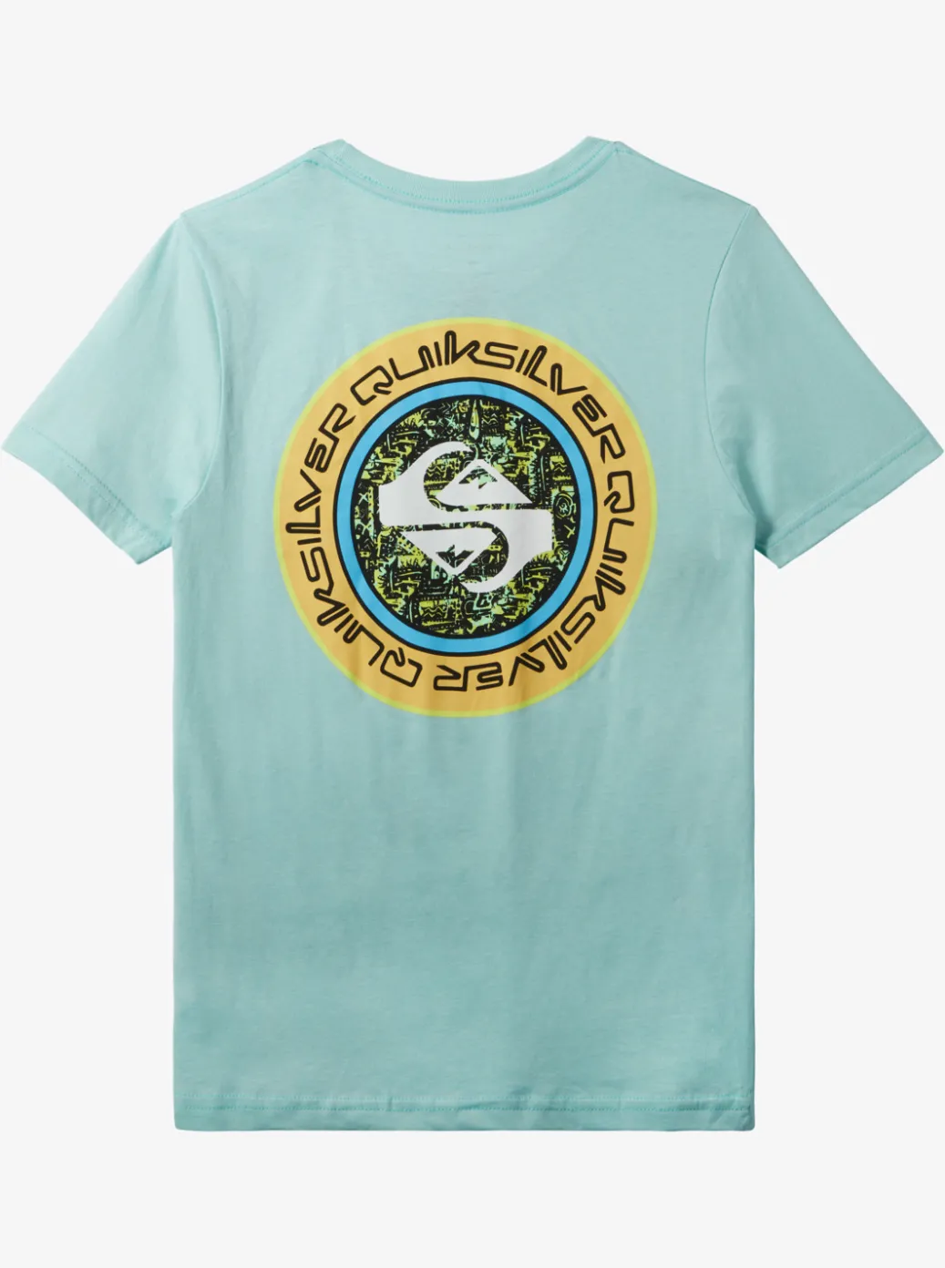New Quiksilver Boy'S 8-16 Omni Circle T-Shirt Pastel Turquoise