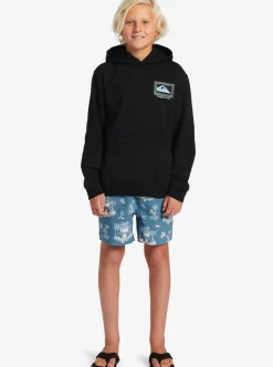 Hot Quiksilver Boy'S 8-16 Perfect Peaking Stingrayhoody Pullover Sweatshirt Black