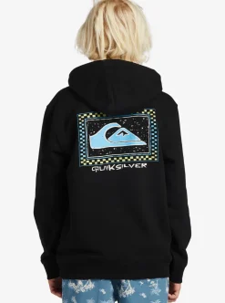 Hot Quiksilver Boy'S 8-16 Perfect Peaking Stingrayhoody Pullover Sweatshirt Black