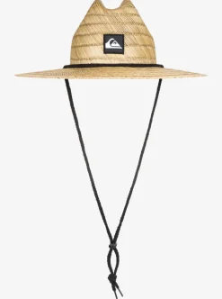 Hot Quiksilver Boy'S 2-7 Pierside Straw Lifeguard Hat Natural