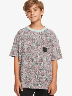 Fashion Quiksilver Boy'S 8-16 Radical All-Over T-Shirt Purple Rose Radical Times 233