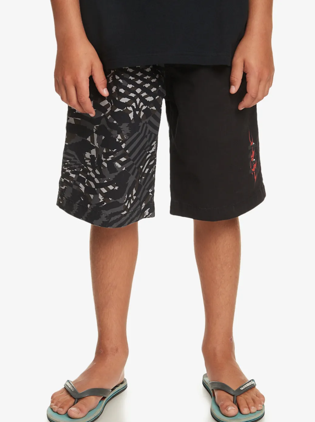 Discount Quiksilver Boy'S 8-16 Radical Times Elastic Waist Shorts Black