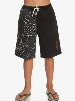 Discount Quiksilver Boy'S 8-16 Radical Times Elastic Waist Shorts Black