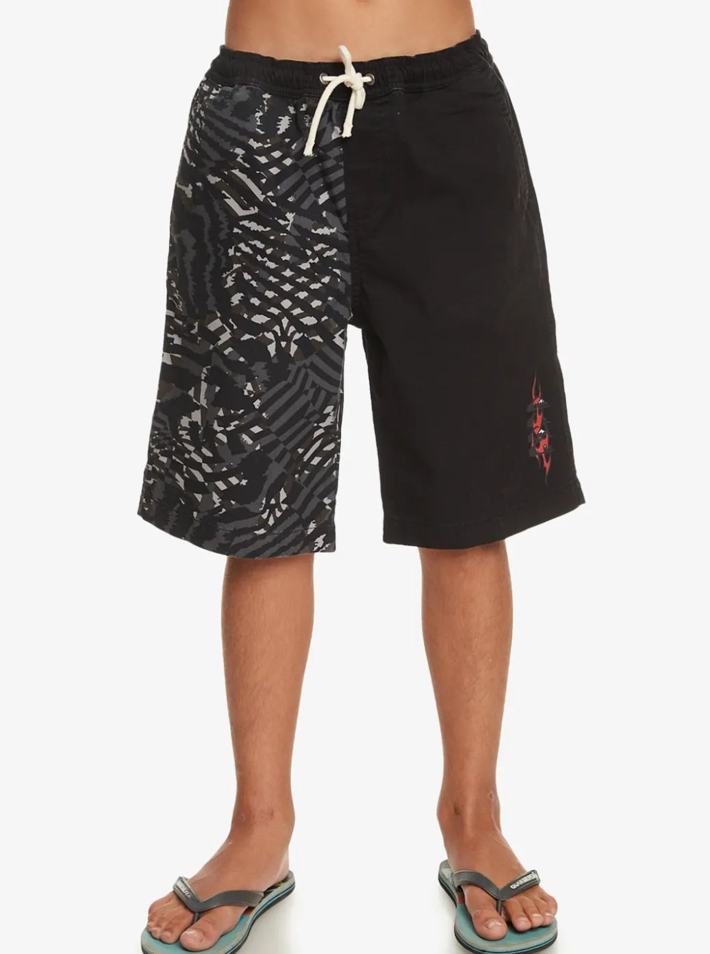 Discount Quiksilver Boy'S 8-16 Radical Times Elastic Waist Shorts Black