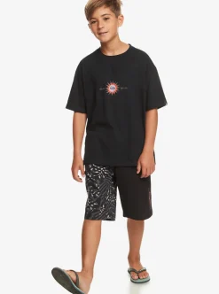 Discount Quiksilver Boy'S 8-16 Radical Times Elastic Waist Shorts Black