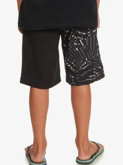 Discount Quiksilver Boy'S 8-16 Radical Times Elastic Waist Shorts Black