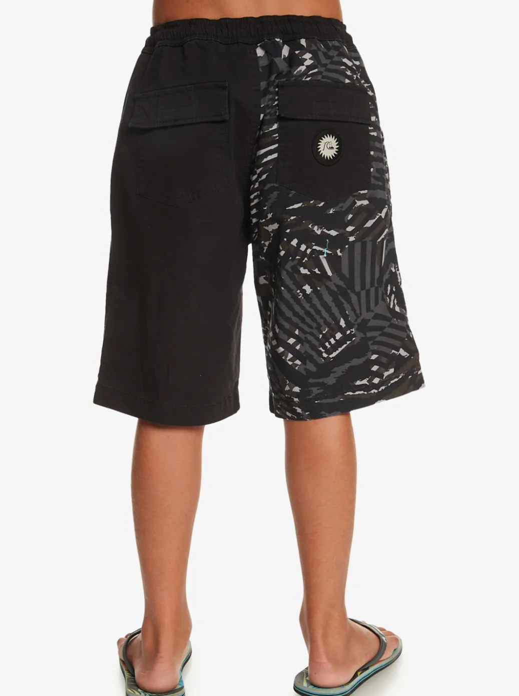 Discount Quiksilver Boy'S 8-16 Radical Times Elastic Waist Shorts Black