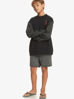 Clearance Quiksilver Boy'S 8-16 Radical Times Sweatshirt Black