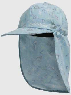 Store Quiksilver Boy'S 8-16 Ray Master Neck Protection Cap Pastel Turquoise Next Gen 233