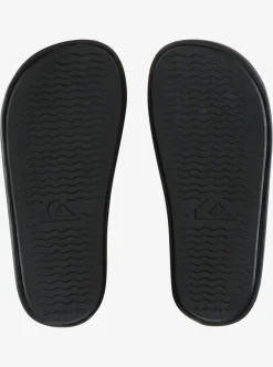 New Quiksilver Boy'S 8-16 Rivi Wordmark Slide Sandals Black 2