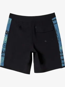 Outlet Quiksilver Boy'S 8-16 Surfsilk Radical Arch 16" Boardshorts Black