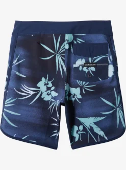Store Quiksilver Boy'S 8-16 Surfsilk Scallop 17" Boardshorts Naval Accademy