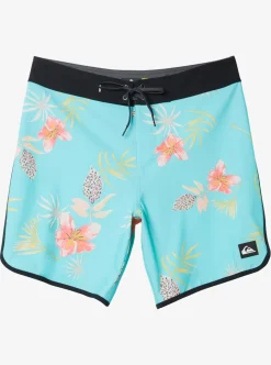 Discount Quiksilver Boy'S 8-16 Surfsilk Scallop 17" Boardshorts Blue Radiance
