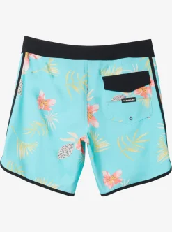 Discount Quiksilver Boy'S 8-16 Surfsilk Scallop 17" Boardshorts Blue Radiance