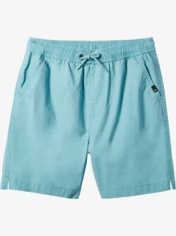 Flash Sale Quiksilver Boy'S 8-16 Taxer 15" Elastic Waist Shorts Cameo Blue