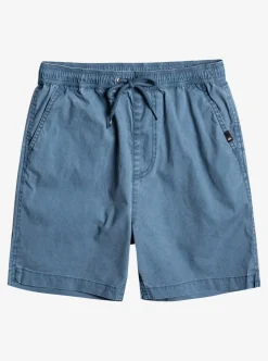 Outlet Quiksilver Boy'S 8-16 Taxer 15" Elastic Waist Shorts Bering Sea