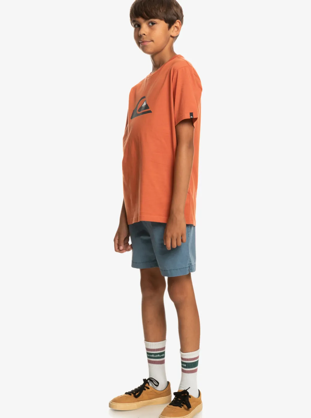 Outlet Quiksilver Boy'S 8-16 Taxer 15" Elastic Waist Shorts Bering Sea