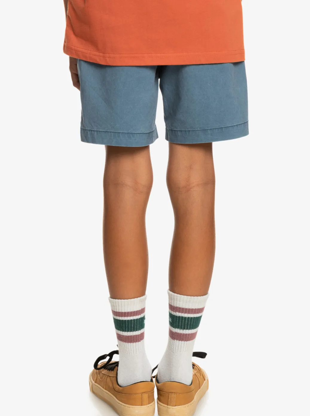 Outlet Quiksilver Boy'S 8-16 Taxer 15" Elastic Waist Shorts Bering Sea