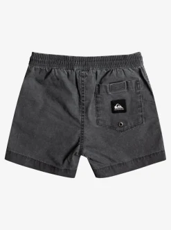 Shop Quiksilver Boy'S 2-7 Taxer Elastic Waist Shorts Black
