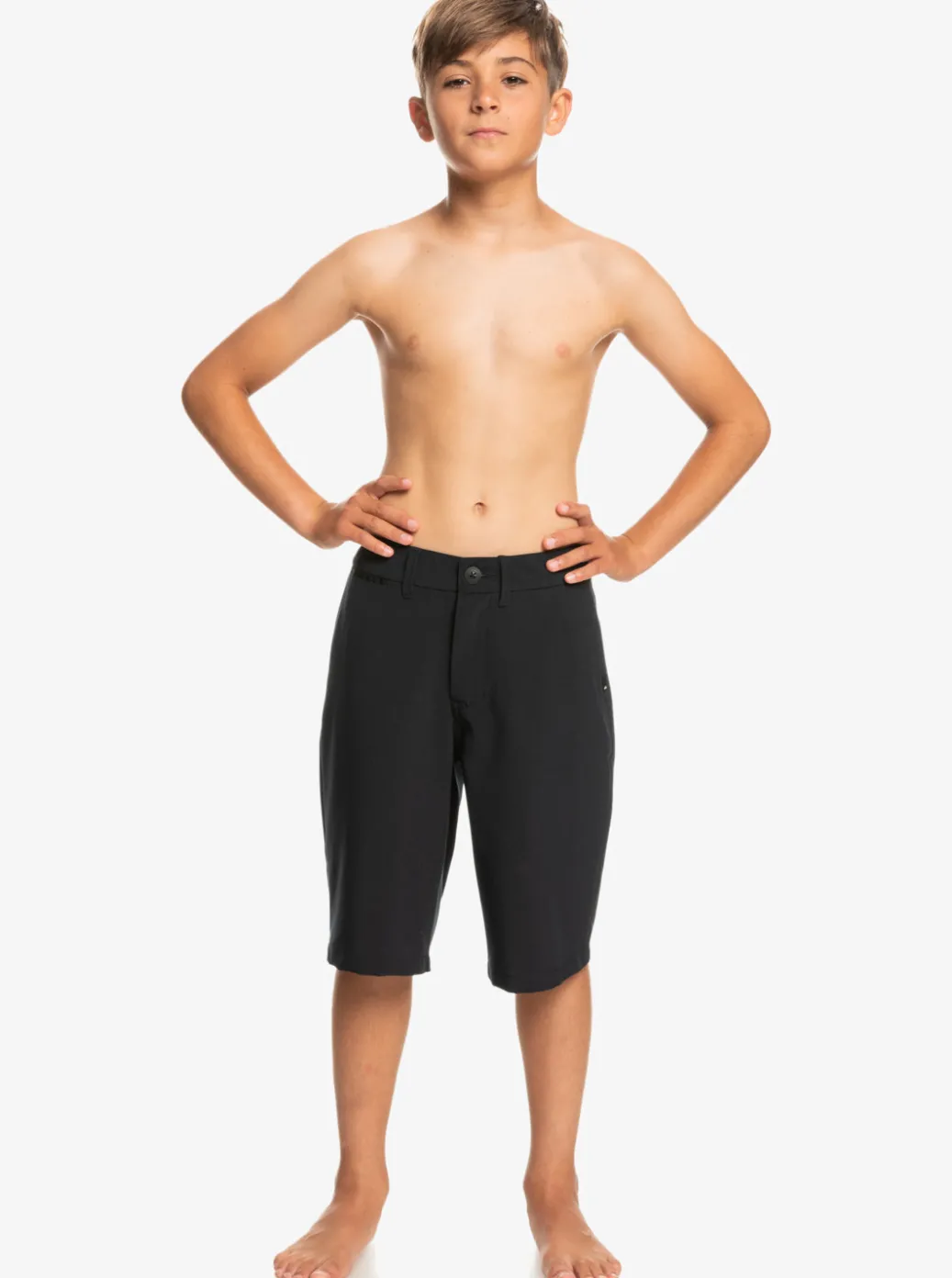 Cheap Quiksilver Boy'S 8-16 Union Amphibian 19" Hybrid Shorts Black
