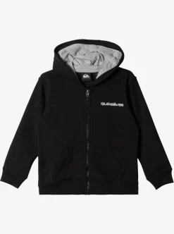 Store Quiksilver Boy'S 2-7 Vintage Rising Lines Zip-Up Hoodie Black