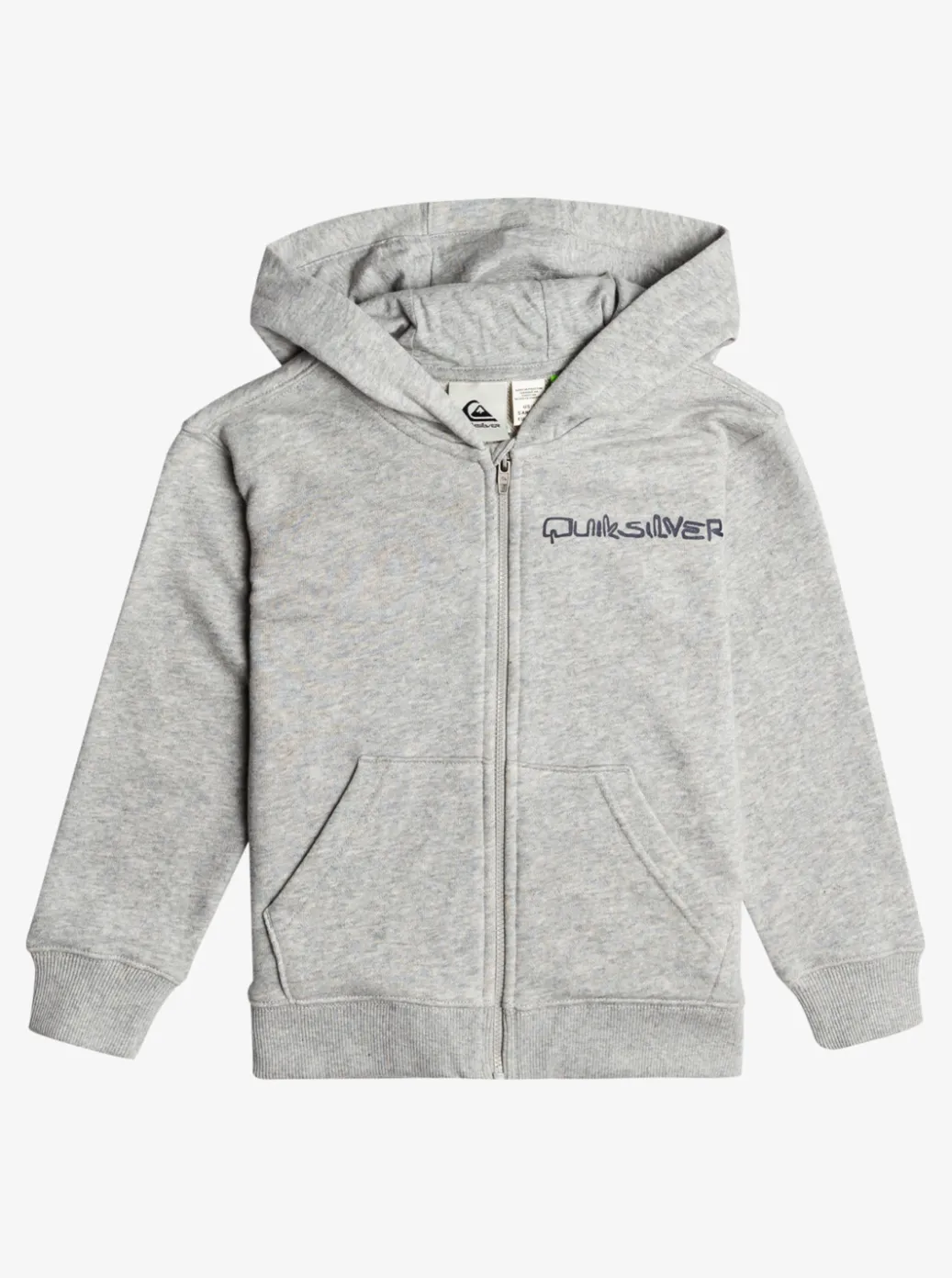 Clearance Quiksilver Boy'S 2-7 Vintage Rising Lines Zip-Up Hoodie Light Grey Heather