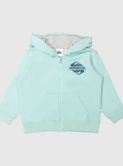 Discount Quiksilver Boy'S 2-7 Vintage Rising Lines Zip-Up Hoodie Pastel Turquoise