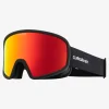 Best Sale Quiksilver Browdy Color Luxe Snow Goggles Black/Clux Ml Red S3